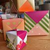 Kleine Schachteln falten in Origami Technik